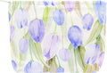 Flat Makeup Bag for Women,Zipper Cosmetic Pouch for Purse,Tulip Purple
