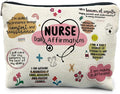 RYYCDOI Nurse Makeup Cosmetic Bags - Women's Appreciation & Graduation Gift with Daily Affirmations
