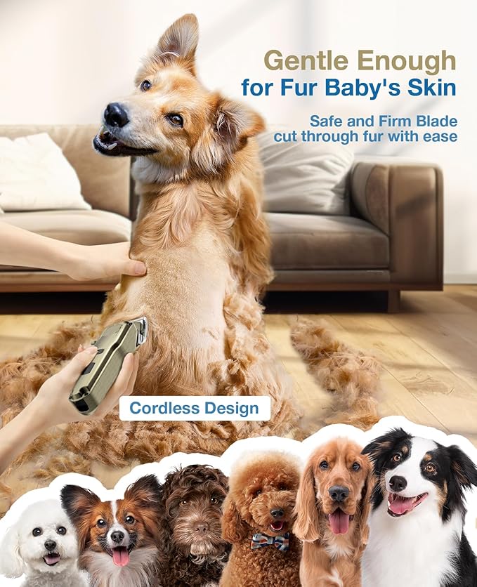 oneisall Dog Clippers for Grooming Thick Heavy Coats