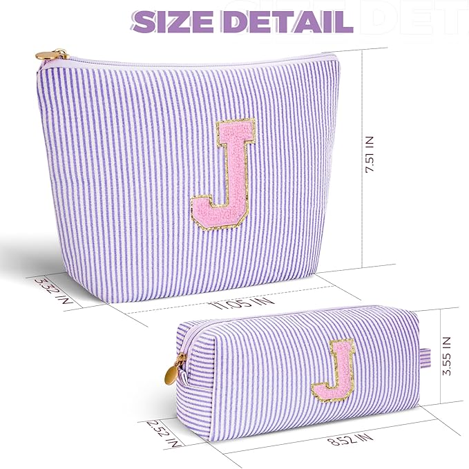 Btffitting Gifts for Teen Girls Women - Birthday Gifts for 10 11 12 13 14 15 16 17 18 Years Old Girl,Makeup Bag Cosmetic Bag,Teacher Gift Trendy Stuff Toiletry Bag - Lavender,J