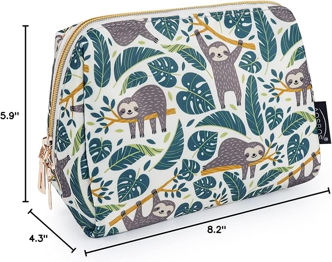 Aosbos Small Makeup Pouch, Travel Cosmetic Bags for Women,Travel Pouch