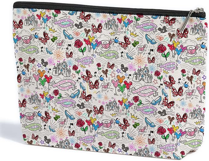 Cute Mouse Cartoon Makeup Bag Magic Cartoon Cosmetic Bags for Women