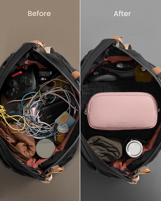 tomtoc Electronics Organizer Travel Case, Cable Organizer for Essentials