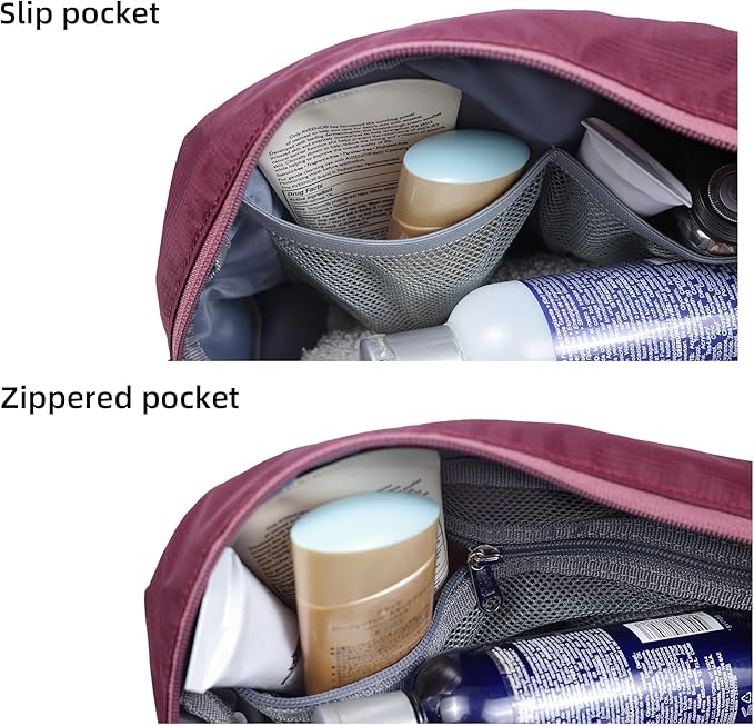 kalgoTeal Travel Toiletry Bag For Women, 8L Large Packing Cube with Waterproof TPU Wet/Dry Compartment