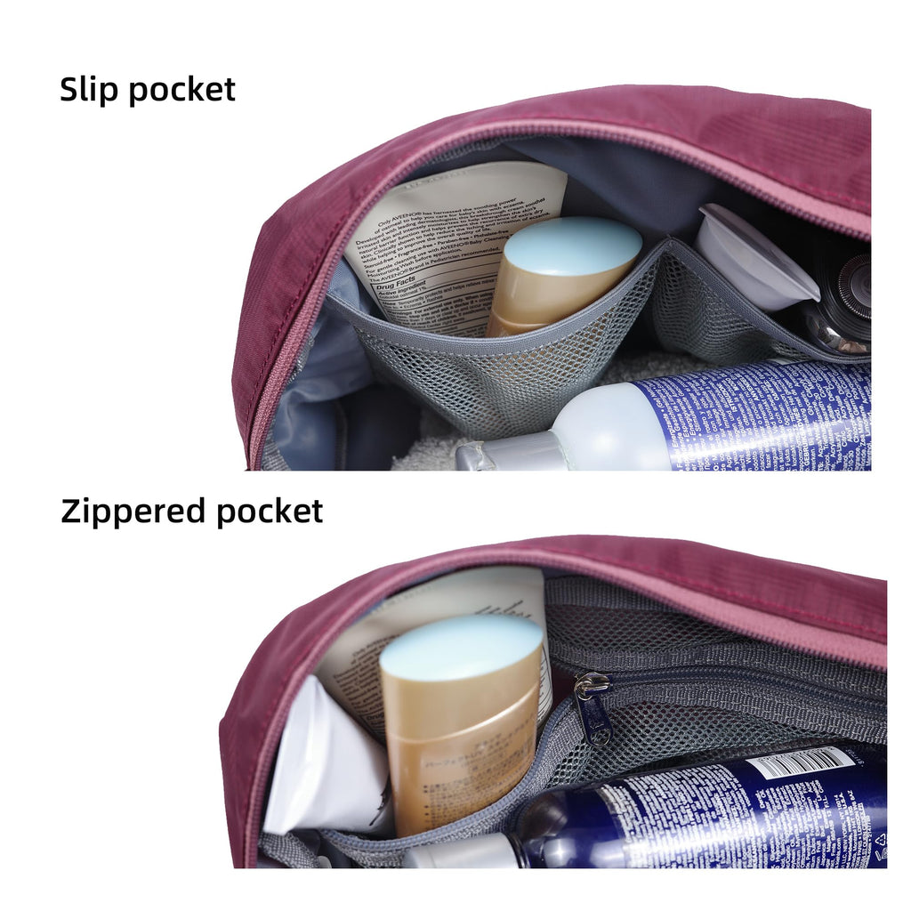 kalgoTeal Travel Toiletry Bag For Women, 8L Large Packing Cube with Waterproof TPU Wet/Dry Compartment