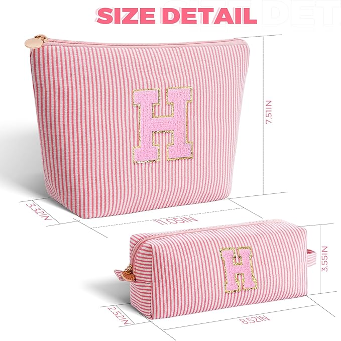 Btffitting Gifts for Teen Girls Women - Birthday Gifts for 10 11 12 13 14 15 16 17 18 Years Old Girl,Makeup Bag Cosmetic Bag,Teacher Gift Trendy Stuff Toiletry Bag - Peach,H