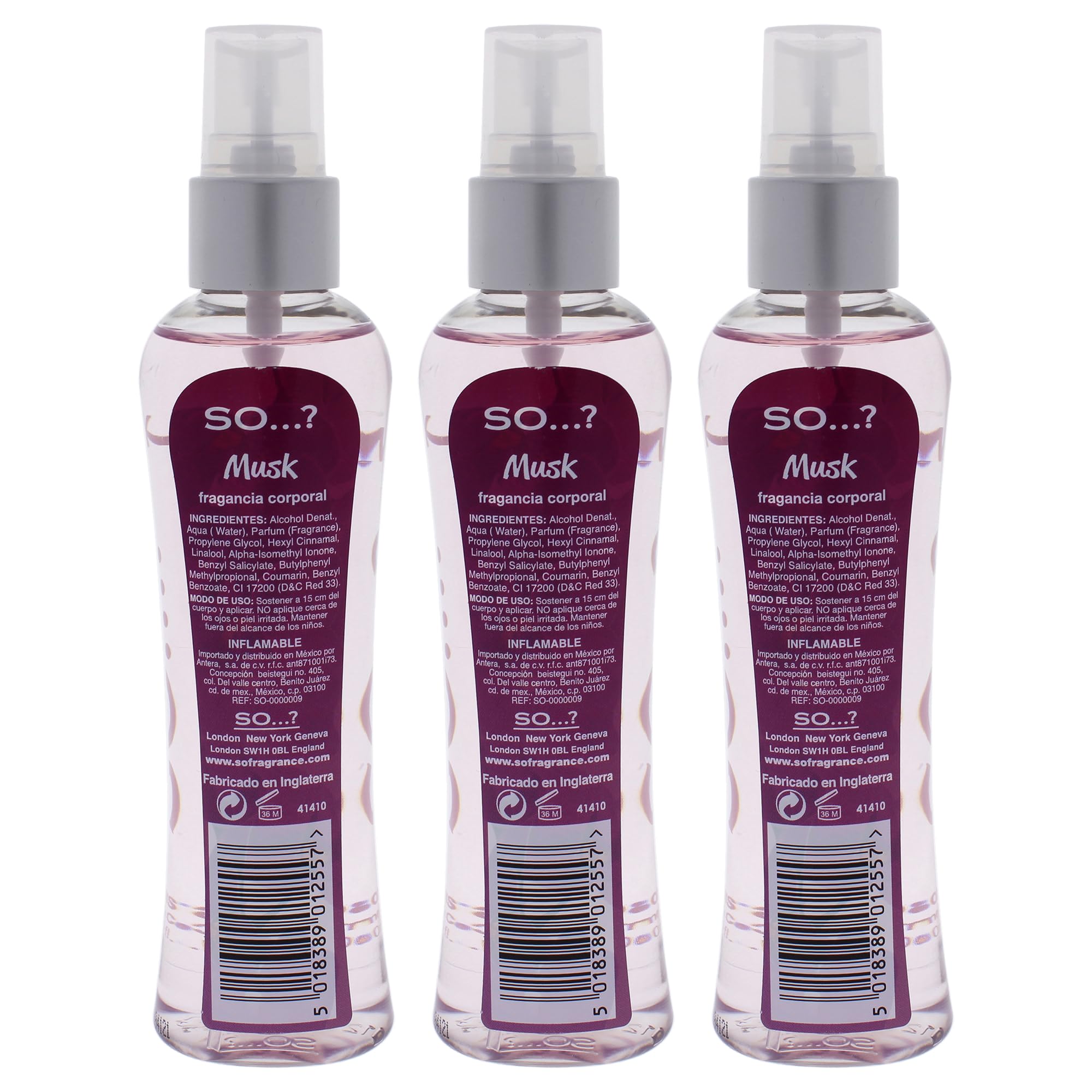 Musk Body Mist by So…? for Women - 3.5 oz Body Mist - Pack of 3