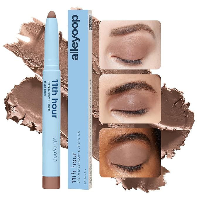 ALLEYOOP 11th Hour Cream Eyeshadow and Liner Stick, Taupe Matte