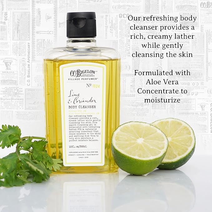 C.O. Bigelow Lime Coriander Body Wash, 10 fl oz