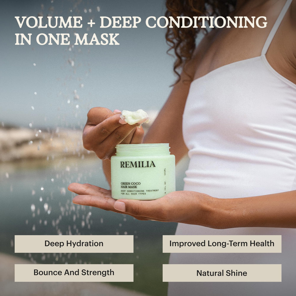 Green Coco Healthy Hair Mask with Coconut, Avocado & Castor Oil - 6.7 Fl Oz