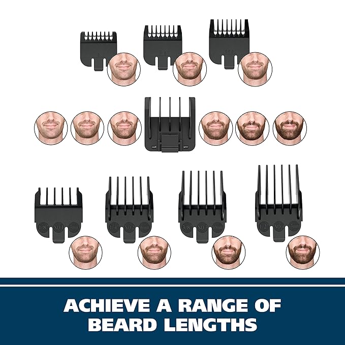 Wahl Groomsman Rechargeable Beard Trimmer Kit & Bonus Battery Nose Trimmer