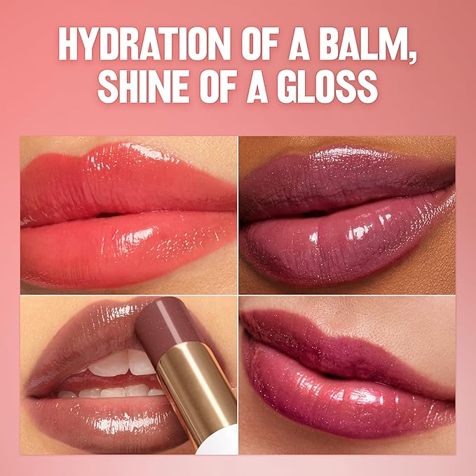 REVLON Super Lustrous Glass Shine Balm, 007 Glazed Mauve, 0.11 oz