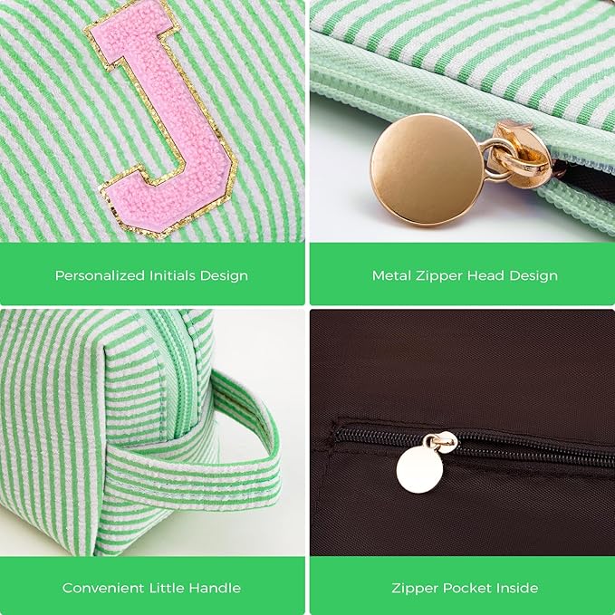 Btffitting Gifts for Teen Girls Women - Birthday Gifts for 10 11 12 13 14 15 16 17 18 Years Old Girl,Makeup Bag Cosmetic Bag,Teacher Gift Trendy Stuff Toiletry Bag - Green,J