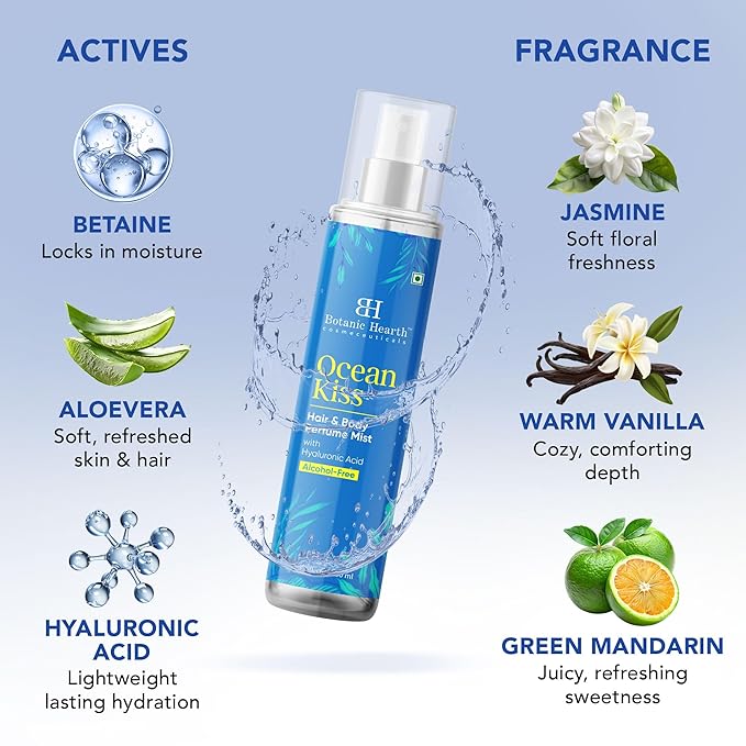 Botanic Hearth Ocean Kiss Hair Perfume & Body Mist- 3.4 Fl oz