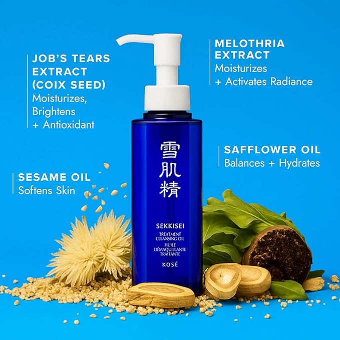 SEKKISEI Treatment Cleansing Oil, Facial Cleanser & Makeup Remover, 5.4 Ounce