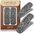 Kanprincess Crystal Hair Clips 2-Pack, Strong Sparkly Barrettes for Women