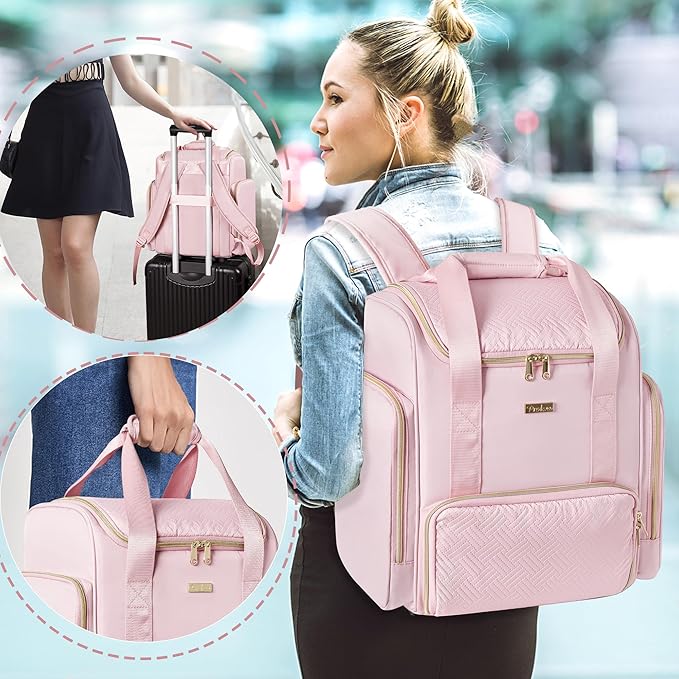 Prokva Large Makeup Backpack, Double-Layer Professional Makeup Travel Case