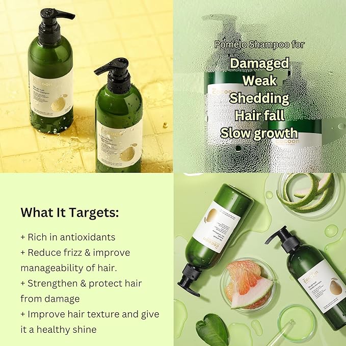 Cocoon Pomelo Essential Oil Conditioner with Xylishine & Amino Acid | Sulfate Free Vegan Treatment to Soften, Reduce Loss & Volumize Hair Growth | for Thinning, Damaged & Breakage Hair 10.48 fl oz