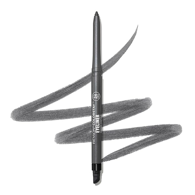 REVLON ColorStay Pencil Waterproof Eyeliner, 204 Charcoal, 0.01 oz