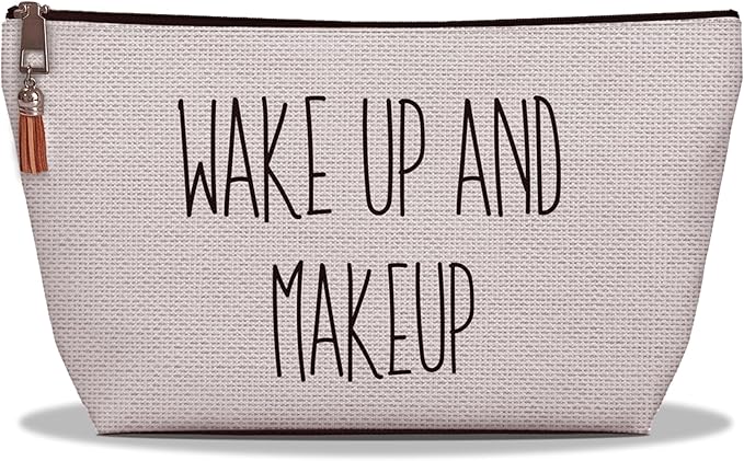 USEFEX Stylish Makeup Bag Organizer | Perfect 100% Cotton Canvas Cosmetic Bag Ideal for Travel and for Cute Gifts