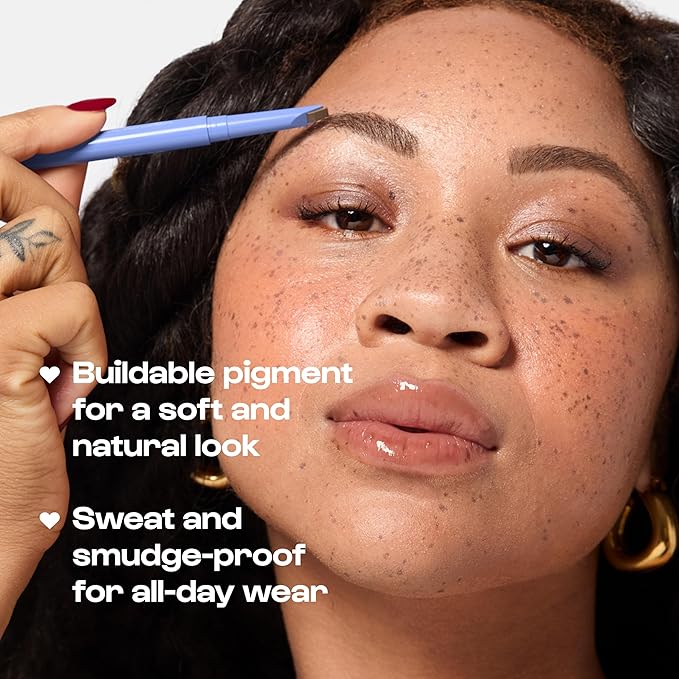 Alleyoop Eyebrow Pencil Swift Brow with Sharpener, Matte Finish, Soft Brown