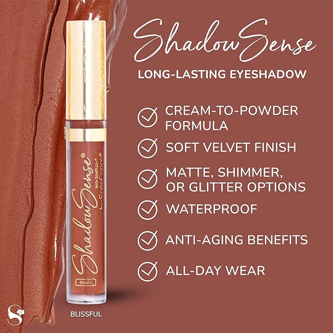 SeneGence ShadowSense EyeShadow, Blissful, 0.14 Oz, Matte Cream to Powder Eyeshadow, Long-Lasting, Anti-Aging, Waterproof, Smudge-Proof Formula for Flawless All-Day Wear