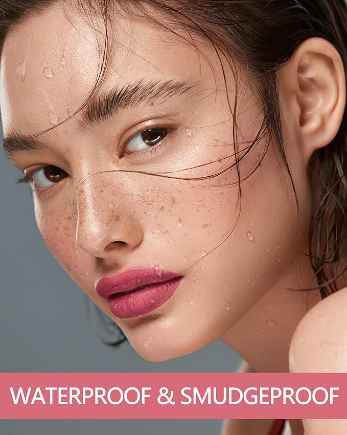 MAKI YIKA Pink Lipstick Matte Liquid for Women Color Stay Long Lasting Lipsticks