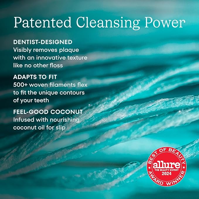 Cocofloss Expanding Woven Dental Floss by COCOLAB, Signature Set, 4-Pack