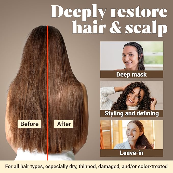 Vital Strands 100% Organic Raw Batana Oil for Hair Growth – Strengthens Hair, Reduces Breakage, Enhances Shine – Pure, Non-Greasy – No Silicones, Sulfates, or Parabens – All Hair Types – 2oz Glass Jar