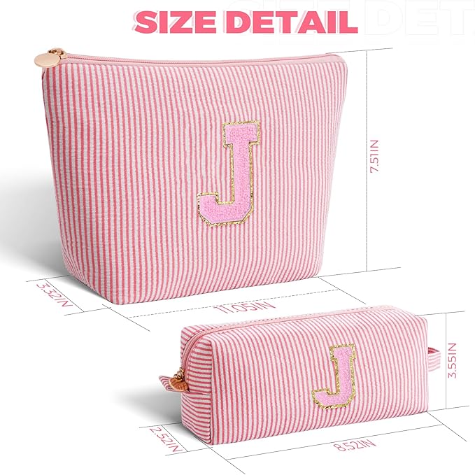 Btffitting Gifts for Teen Girls Women - Birthday Gifts for 10 11 12 13 14 15 16 17 18 Years Old Girl,Makeup Bag Cosmetic Bag,Teacher Gift Trendy Stuff Toiletry Bag - Peach,J
