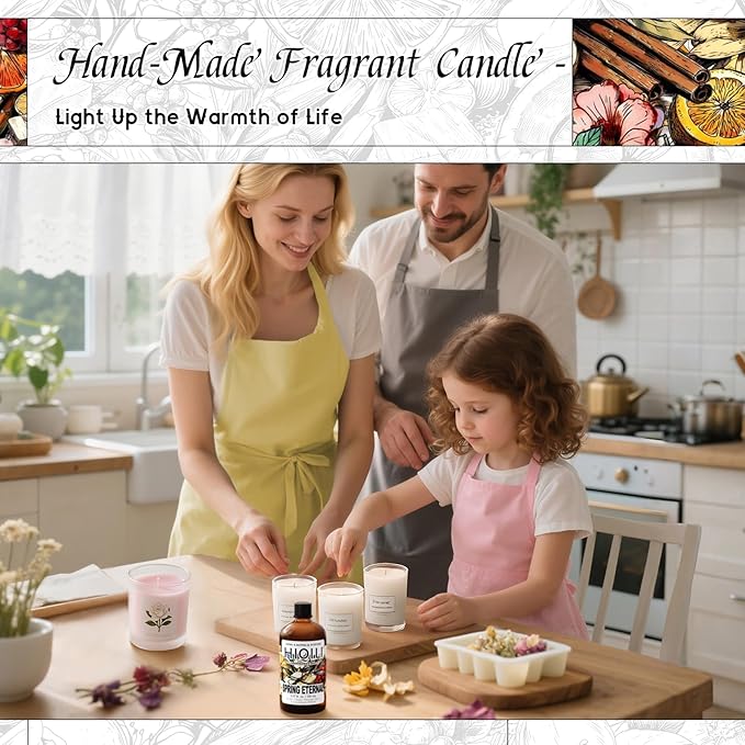HIQILI Spring Eternal Fragrance Oil for Candle, Soap & Diffuser