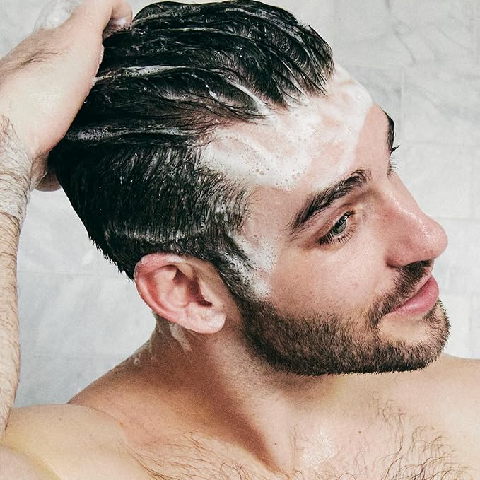 Brickell Men's Daily Relieving Hair Care Routine, Dandruff Shampoo & Conditioner Set For Men, With Salicylic Acid, Jojoba, and Zizyphus Joazeiro, Scented
