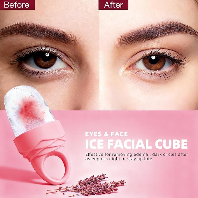 Mabnuby Ice Roller for Face and Eyes, Reusable Ice Cube Roller Tools