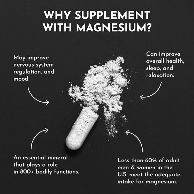 JUST INGREDIENTS Magnesium Complex - 5 Forms Sleep & Mood - 60 Capsules