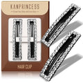 Kanprincess Rhinestone and Crystal Hair Clips 2-Pack, Sparkly Barrettes & Elegant Bling Accessories for Women & Girls(set 3)