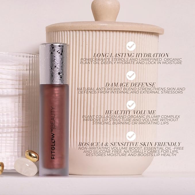 FITGLOW Beauty Lip Colour Serum, Beach Glow, 10g
