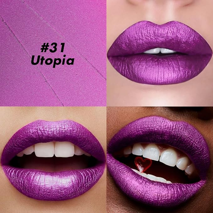 FOCALLURE Ultra Chic Lipstick,Moisturizing Lip Crayon,Lightweight Color without Drying or Fading,Long Lasting Lips Makeup,#31 Utopia