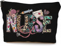 QGFM Nurse Makeup Bags,Nurse Gifts for Women,Nurse Cosmetic Bags With Zipper,Nurse Gifts for Nursing Student,Student Nurse Gifts