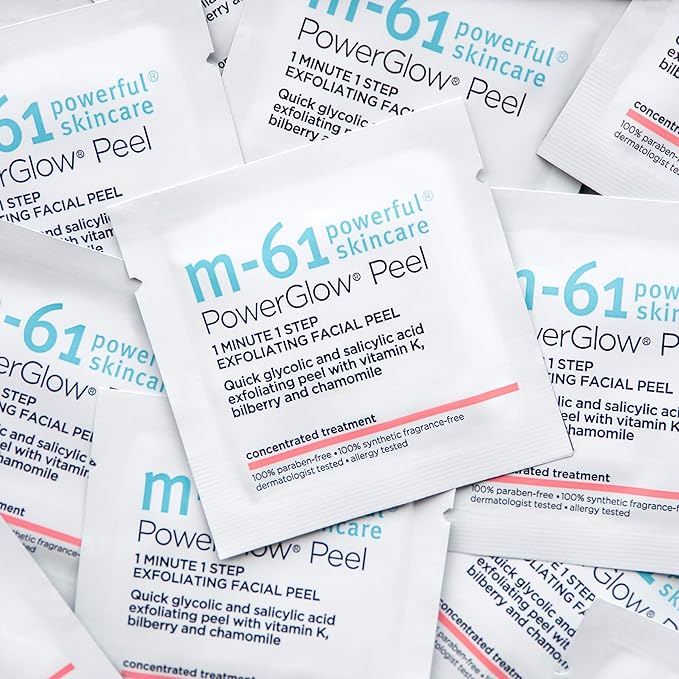 m-61 PowerGlow Peel Exfoliating Facial Peel, 10 Treatments