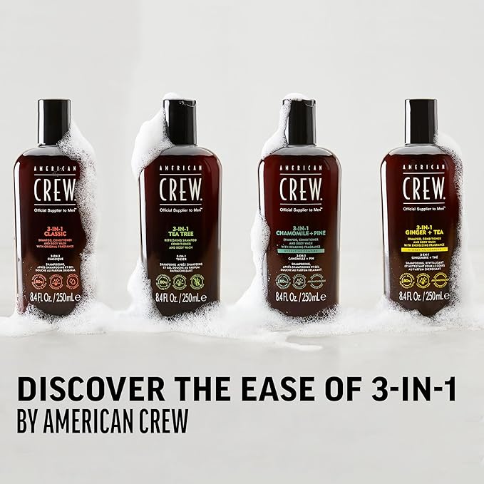 American Crew 3-in-1 Shampoo & Body Wash, Classic, 8.4 fl oz
