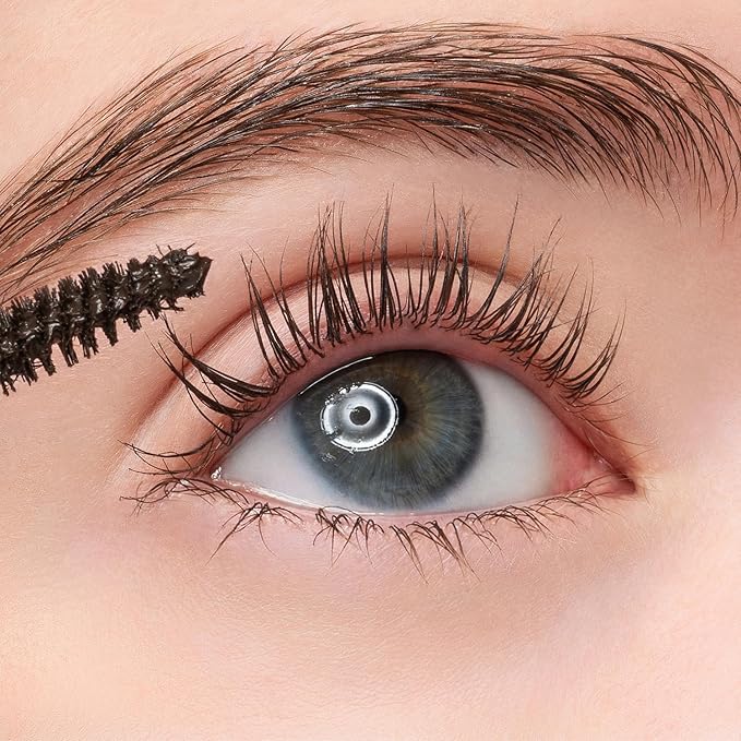 COSNORI Perfect Setting Waterproof Mascara Long&Curl 04 Deep Ash – Natural Defined Lashes with Long-Lasting Curl Hold, Ash Brown Mascara, Smudge-Proof & Clump-Free, 0.23fl oz