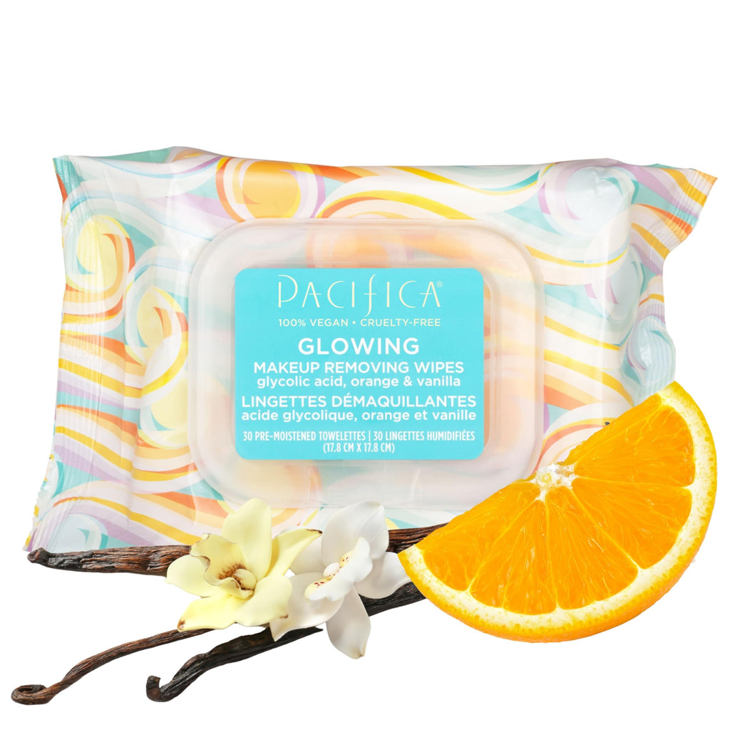 Pacifica Underarm Deodorant Wipes & Makeup Remover Face Wipes Bundle – Aluminum-Free Odor Control & Facial Cleansing Towelettes, 2-Pack (30ct Each, 60 Total) – Vegan, Cruelty-Free Travel Essentials