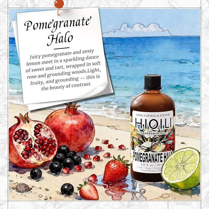 HIQILI Pomegranate Halo Fragrance Oil for DIY Perfume,Candles & Soap Making
