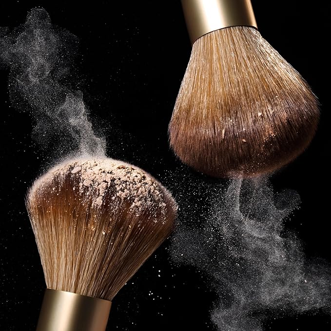 LAURA GELLER NEW YORK Cosmetic Professional Makeup Brushes - Cruelty-Free - 11 Setting Powder Brush