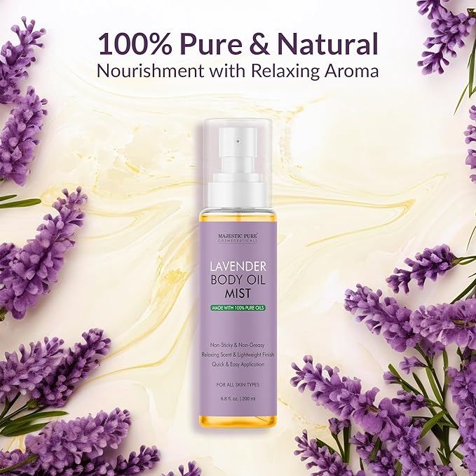 Majestic Pure Lavender Oil Body Mist - 6.8 Fl Oz