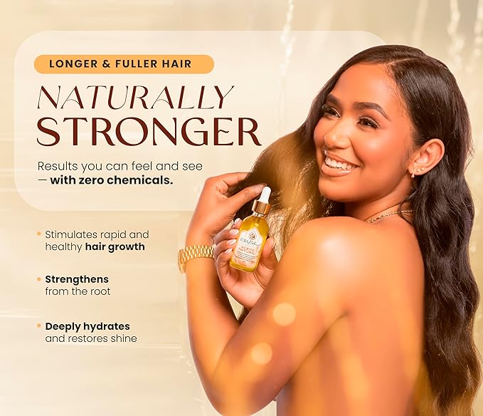 IUBA NATURAL Organic Hair Oil For Dry Hair & Scalp Care- moisturizing hair oil- 2 oz
