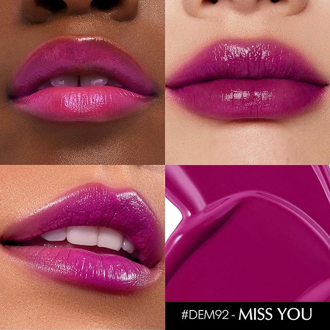 Depuplum Purple Lipstick for Women Moisture Lip Gloss Tinted Lip Balm