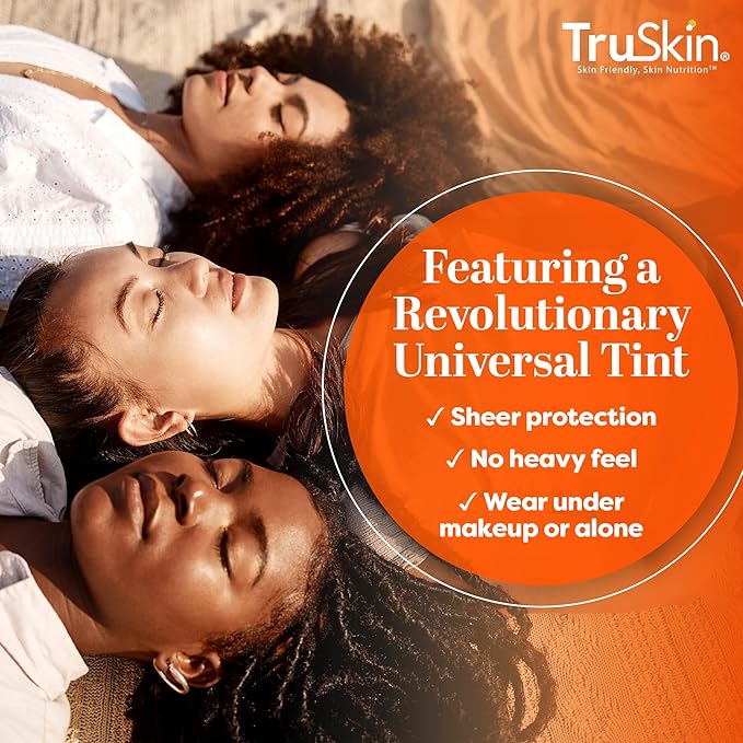 TruSkin SPF 30 Tinted Mineral Sunscreen Face Serum, Zinc Oxide, 1 fl oz