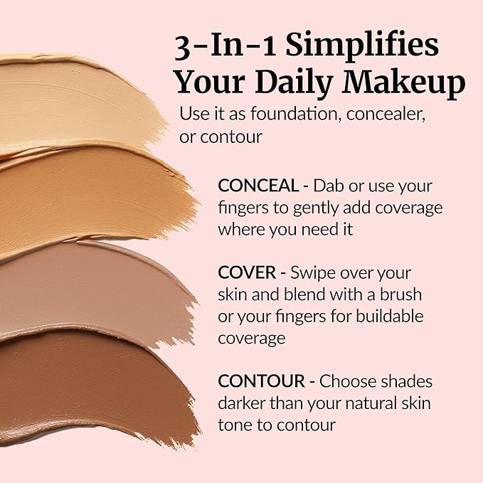 Vibriance Complexion Sticks, Foundation for Mature Skin - Natural Beige