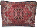 RYYCDOI Traditional Red Rug Style Makeup Bag, Vintage Ethnic Pattern Cosmetic Bag Gifts for Women Friends, Boho Tapestry Pouch